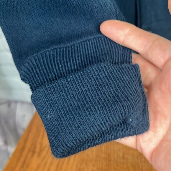 Vintage IZOD Golf Logo Navy Button Cardigan size Medium - Picture 4 of 6